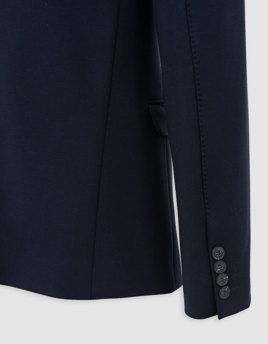 chaqueta azul marino para hombre con forro extraíble