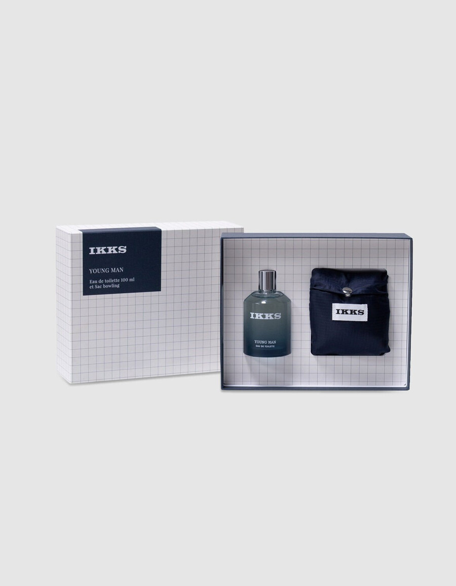 set de regalo young man de 100 ml y bolsa de bolos