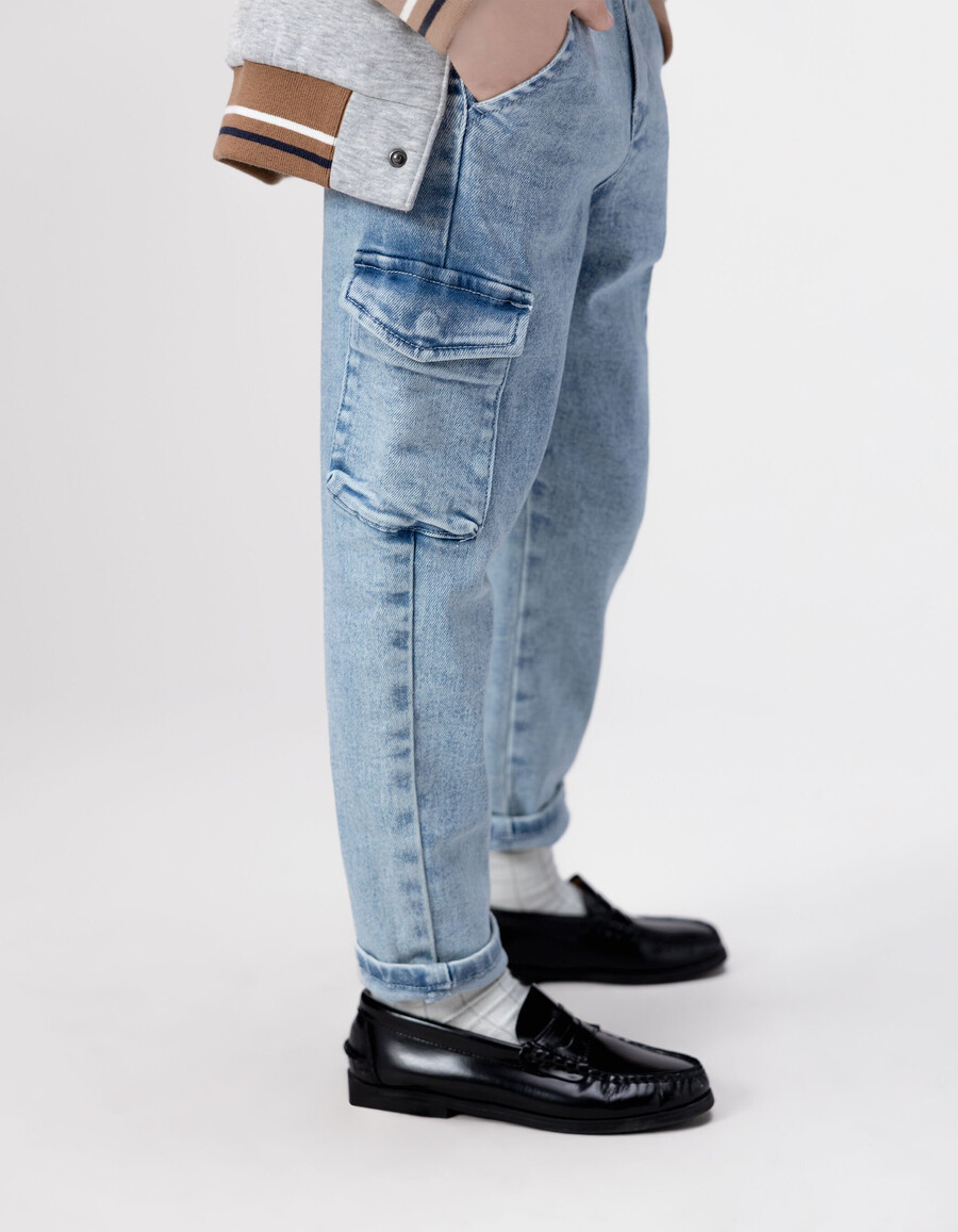 vaqueros jogger battle blue para niño