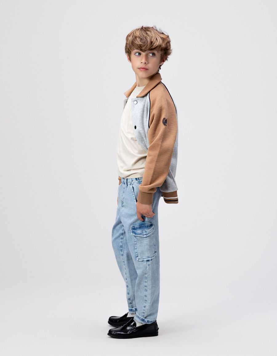 vaqueros jogger battle blue para niño