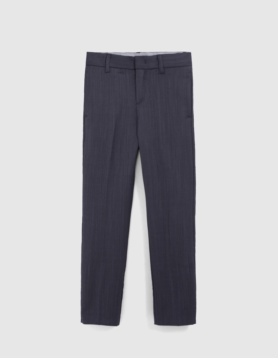 pantalones de punto azul marino para niño