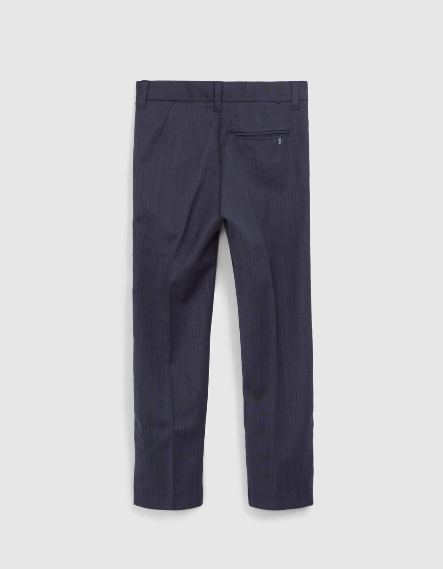 pantalones de punto azul marino para niño