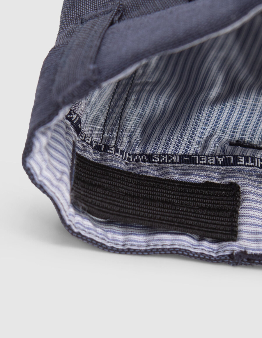 pantalones de punto azul marino para niño