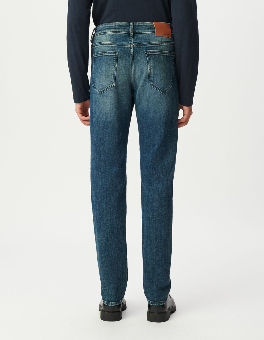 vaqueros ajustados bruce azules para hombre