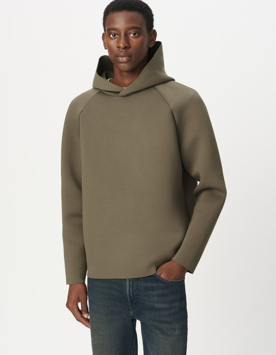 sudadera con capucha beige de fácil cuidado para hombre