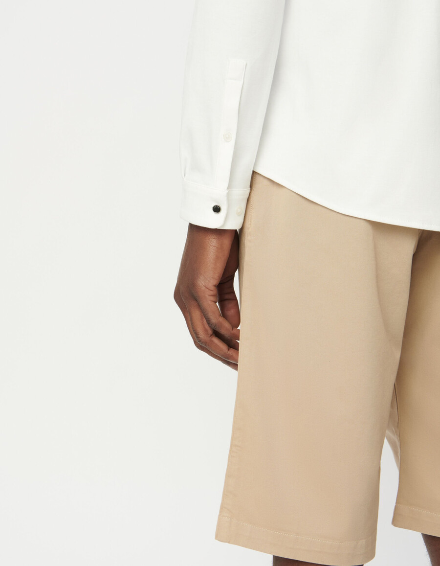 camisa de punto absolute dry easy blanca para hombre