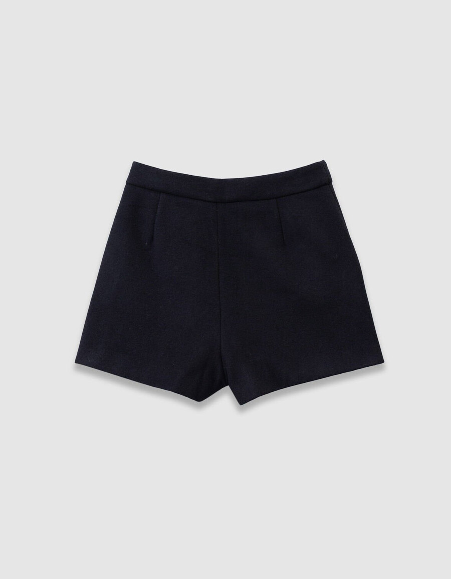 falda pantalón de lana negra para niñas