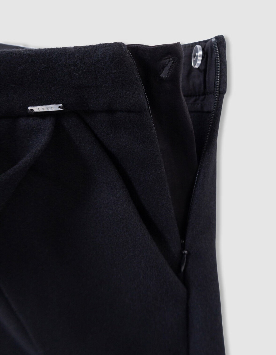 falda pantalón de lana negra para niñas