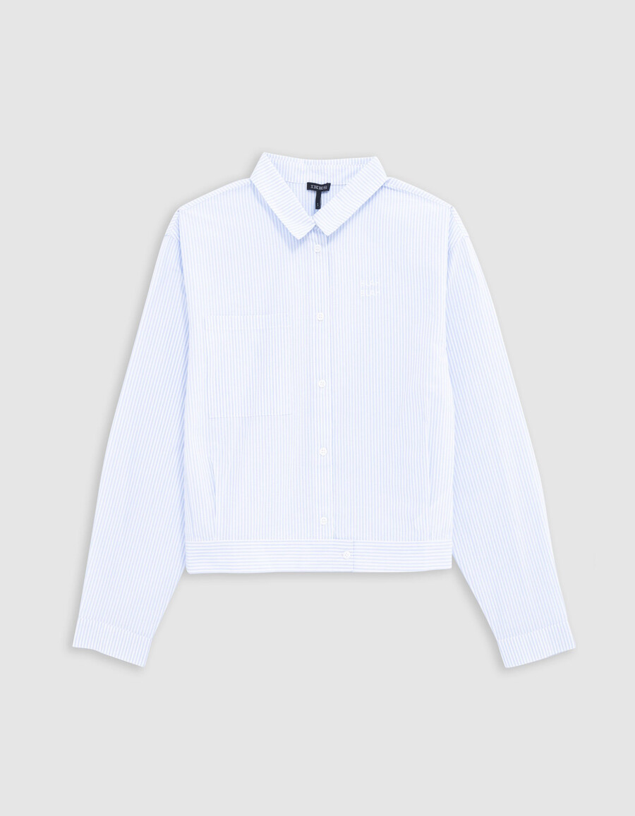 camisa de rayas azules chaqueta spirit niña