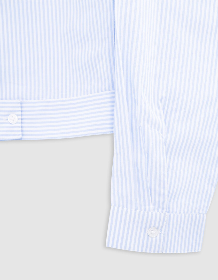 camisa de rayas azules chaqueta spirit niña