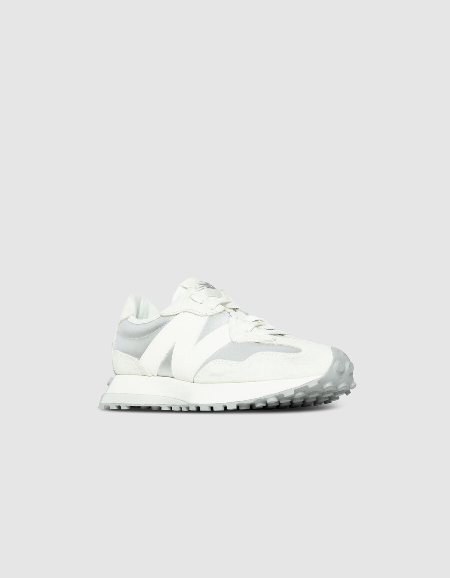 zapatillas new balance 327 plateadas para mujer